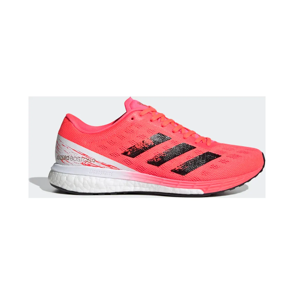 adidas Adizero Boston 9 Laufschuh Signal Pink / Core Black / Copper Metallic / Coral (EG4675)