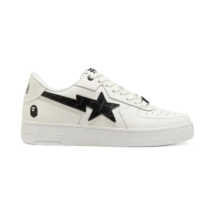 A Bathing Ape Bape Sta Icon #1 M2 White Black (1FWL-301-306-BLK)