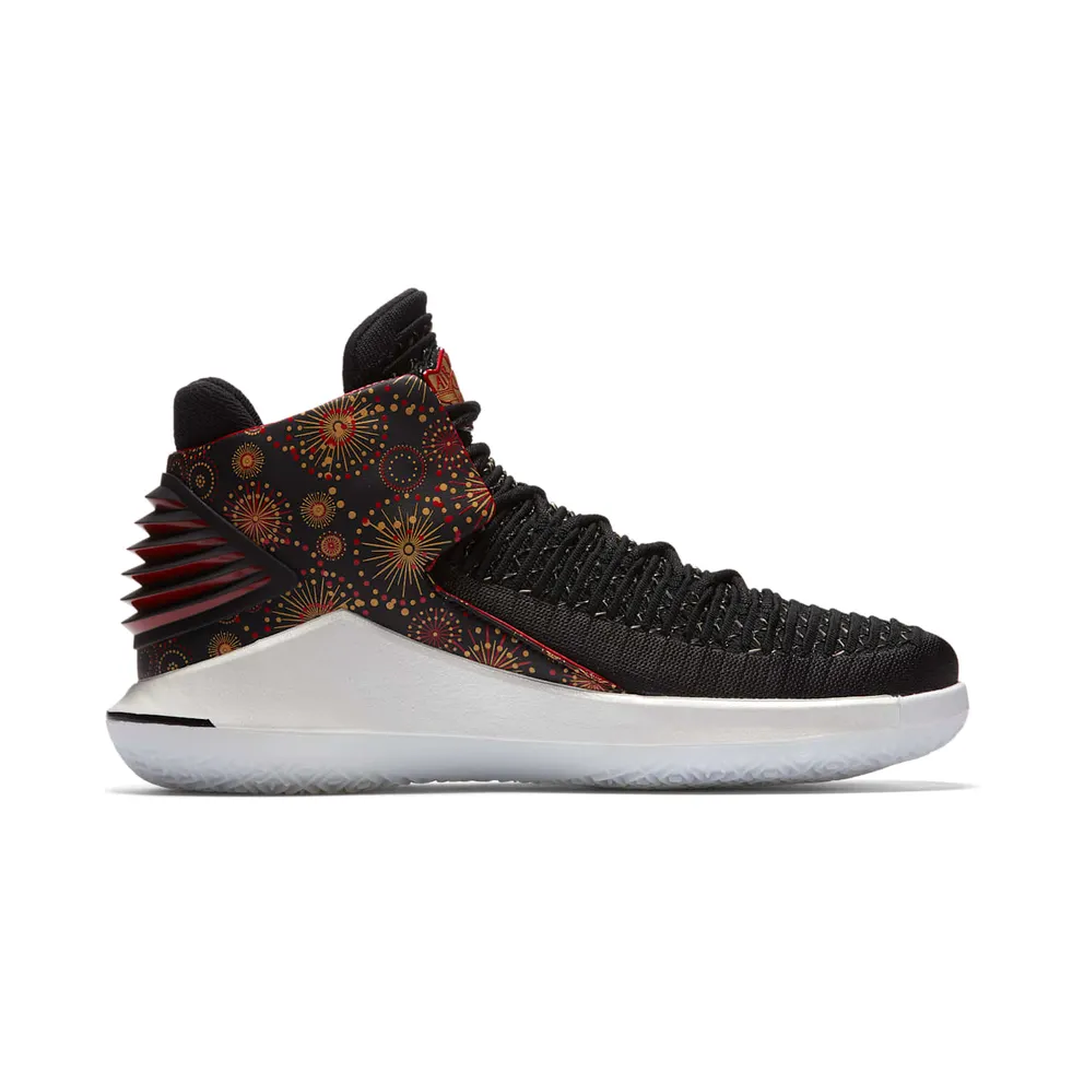 Jordan XXXII Chinese New Year (2018) Black/University Red-White-Metallic Gold (AJ6331-042)