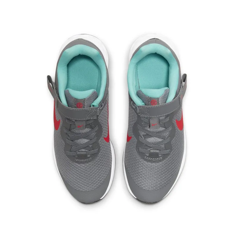 Nike Revolution 6 FlyEase Older Kids’ Easy On/Off Road Running Grey 50% Sustainable Materials (DD1113-006)