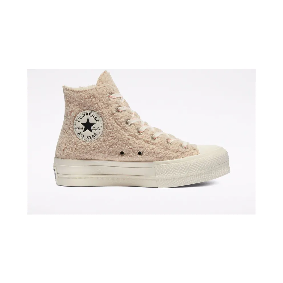 Converse Chuck Taylor All Star Platform High ‘Cozy Club’ Farro/Egret/Black (570024C)