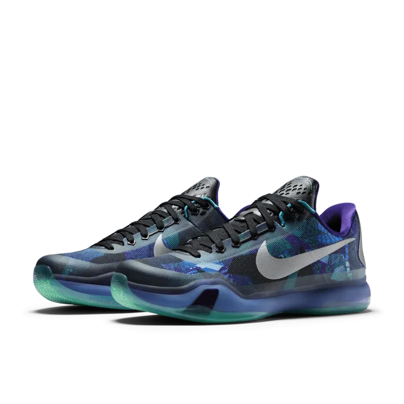 Nike Kobe 10 Peach Jam Emerald Glow/Reflect Silver-Court Purple (705317-305)