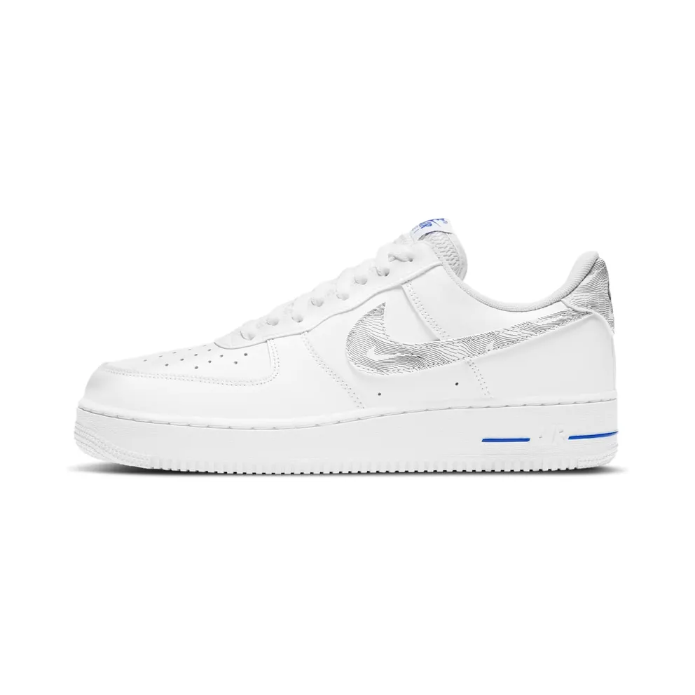 Nike Air Force 1 Low White Racer Blue Topography Pack (2021) (DH3941-101)