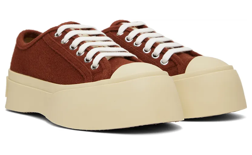 Marni Brown Felt Pablo Sneakers (SNZW003020 P1363) (4)
