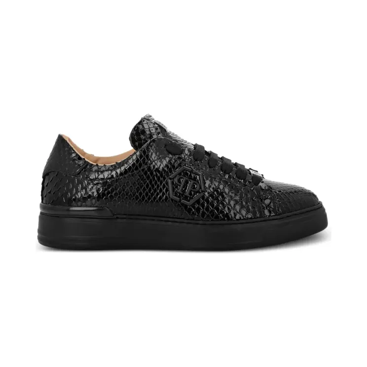 Philipp Plein met slangenleer effect “Black” (PAESMSC4019PLE029P)