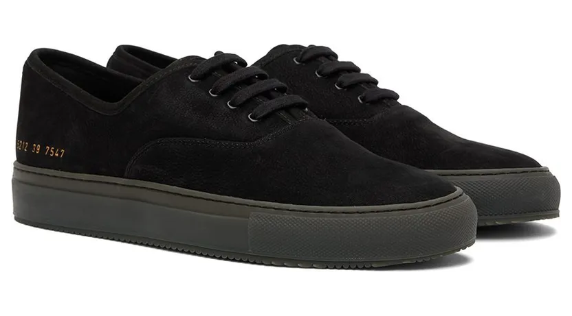 Common Projects Black Four Hole Sneakers (ARTICLE 5212) (4)