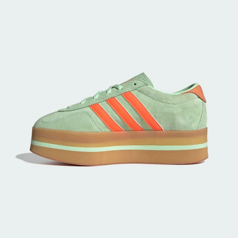 Adidas Gazelle Stack Semi Green Spark / Solar Orange / Gum (JR8180)