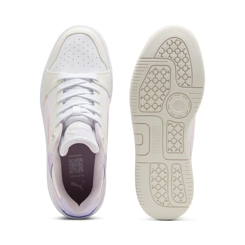 Puma Rebound Femme Low “Warm White / Powder Pink / Light Lavender” (402592_23)