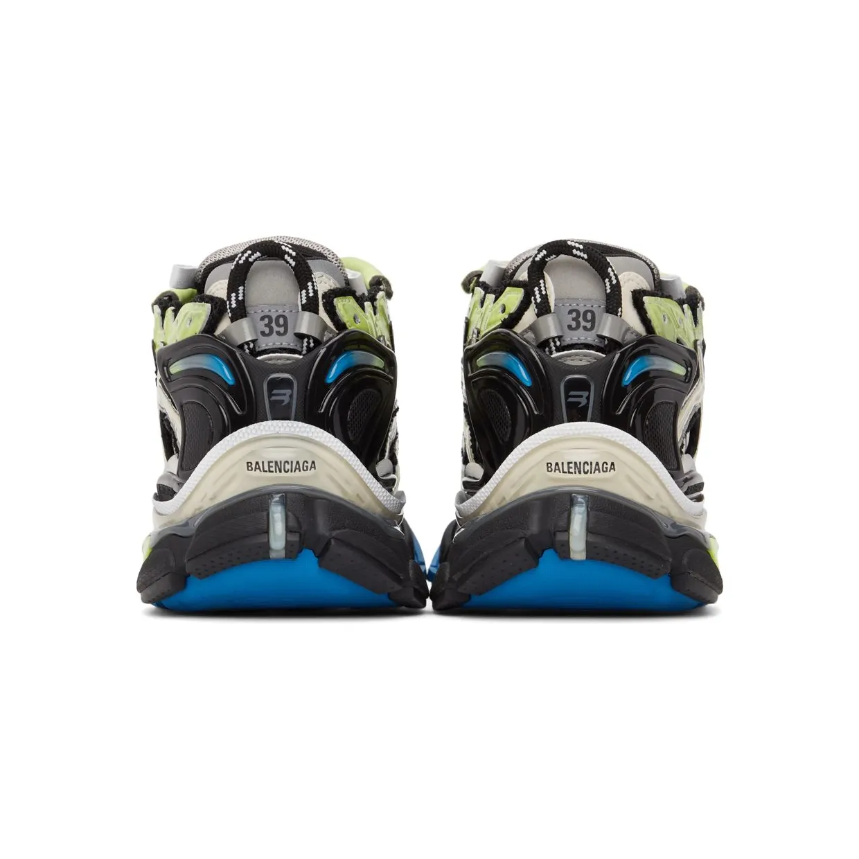 Balenciaga Runner Green Blue Black Grey (677403W3RB55179) (4)