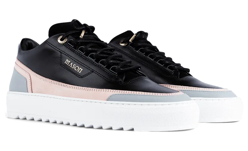 Mason Garments Firenze Leather/Nubuck – Black/Pink Schwarz (FW19-15B-1)