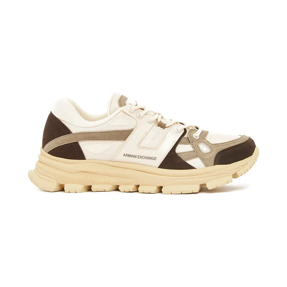 Armani Exchange with chunky zool and vlakken – Beige (XM001678AF17356)