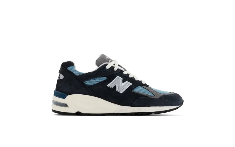 New Balance Navy 990V2 Sneakers – “Navy / Castlerock” (M990TB2)