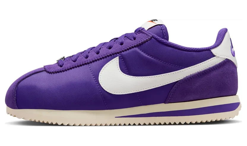 Nike Cortez Textile “Field Purple / Alabaster / Safety Orange / Summit White” (DZ2795-500)