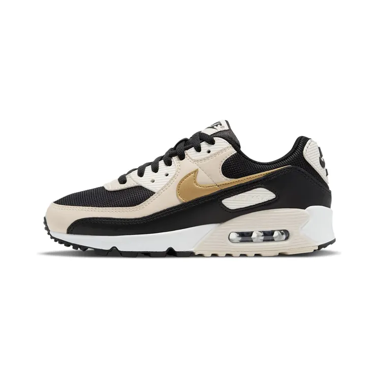 Nike Air Max 90 ‘Black Metallic Gold’ “Black / Summit White / Light Orewood Brown / Metallic Gold” (DB9578-001)