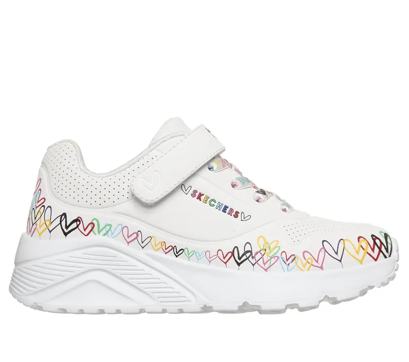 Skechers JGoldcrown: UNO Lite – Heart Craze Sneaker White