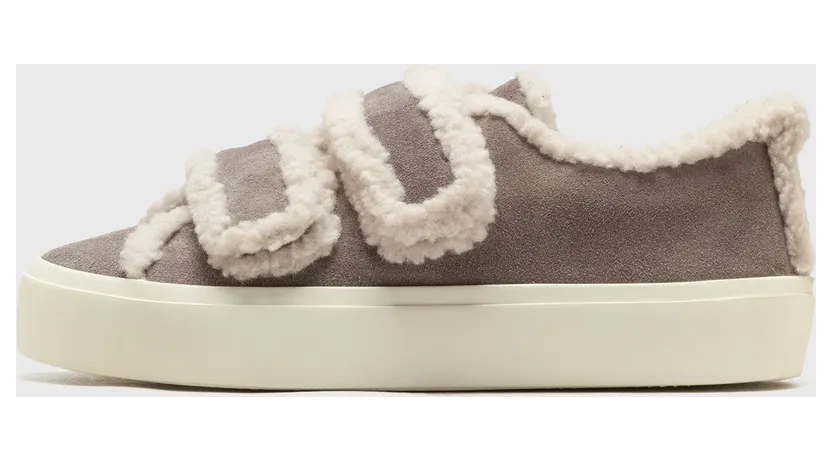 INUIKII SHEARLING LOW VELCRO Grey