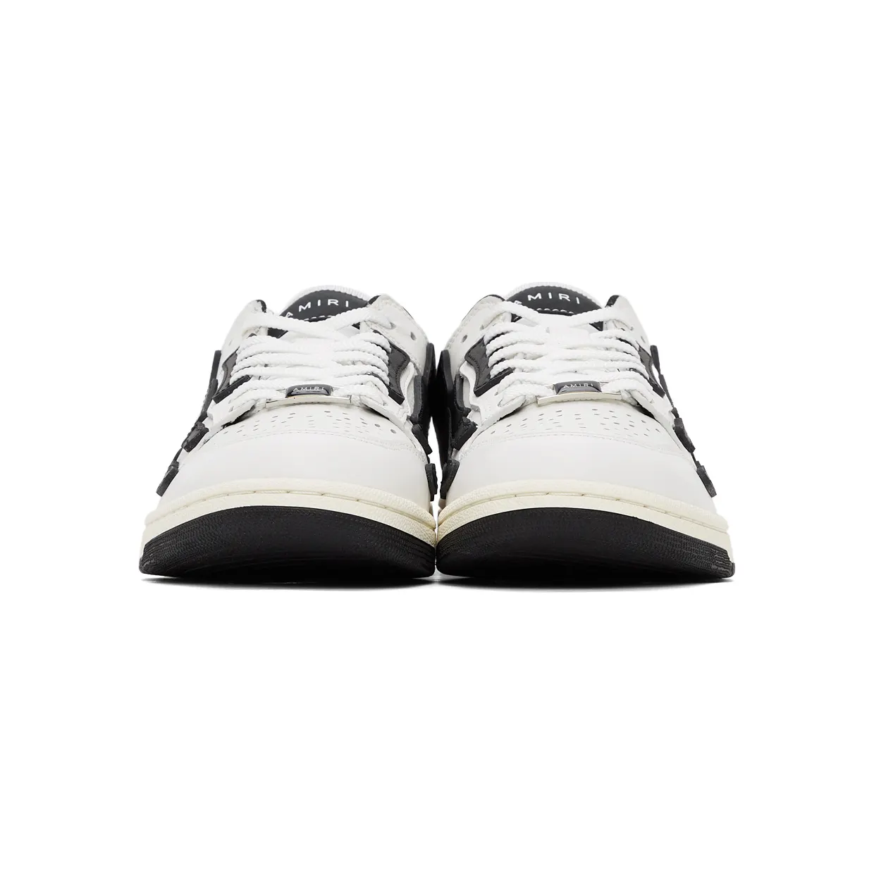 AMIRI White & Black Skel Top Low Sneakers (PS22MFS003-111) (2)
