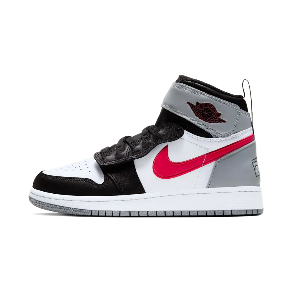 Jordan 1 Flyease Black Particle Grey Gym Red (GS) Black/White-Particle Grey-Gym Red (CT4897-002)