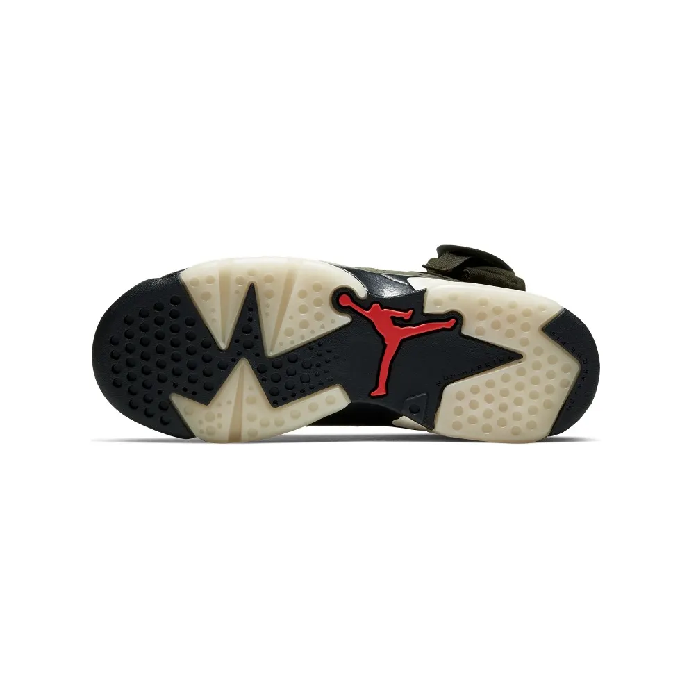 Air Jordan x Travis Scott Cactus Jack Nike AJ VI 6 ‘Medium Olive’ (GS) (2019) (CN1085-200)