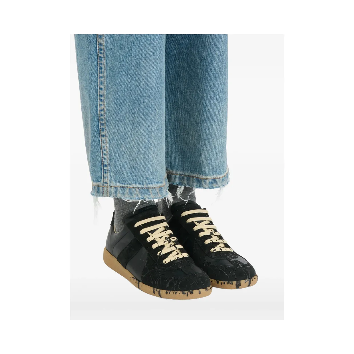 Maison Margiela Replica Paint-splatter “Black” (P7799 S57WS0517 H6851) (2)