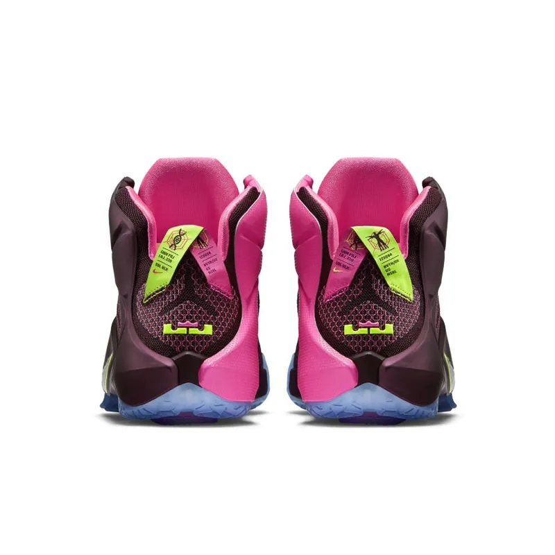 Nike LeBron 12 Double Helix Merlot/Volt/Pink Pow (684593-607)
