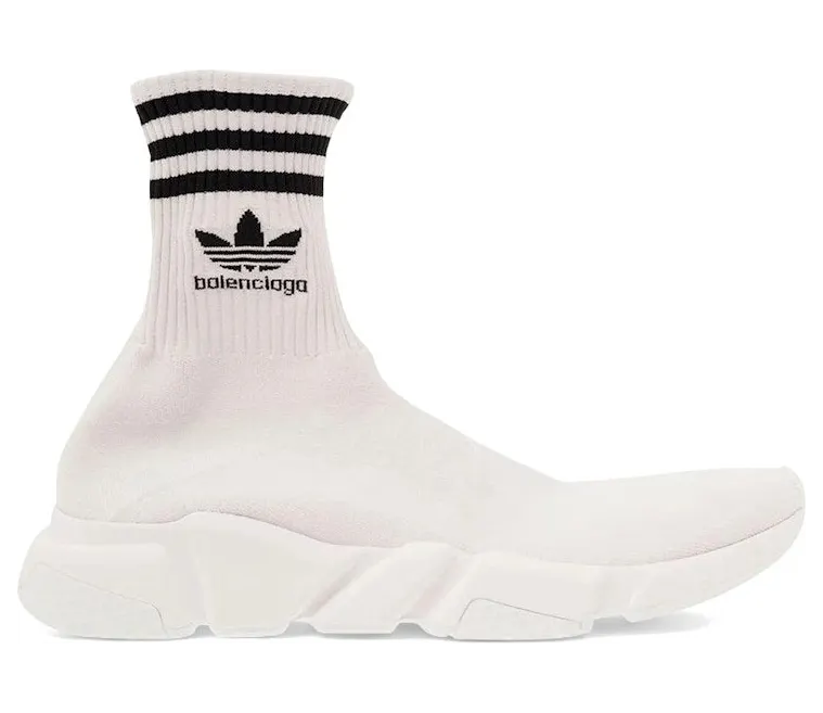 Balenciaga x adidas Speed Trainer White Black (717591 WBDV1 9010)