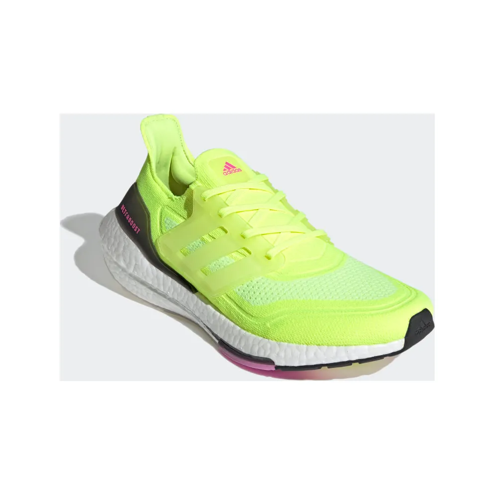 adidas Ultra Boost 2021 Solar Yellow Pink Solar Yellow/Cloud White/Screaming Pink (FY0373)
