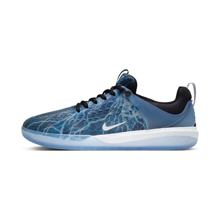 Nike SB Zoom Nyjah 3 Trouble at Home “Black / Deep Royal / White” (FB2394-001)