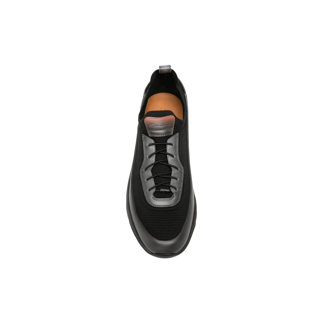 Santoni Panelled Low-top “Black” (MBIO22262NERT NUCG62) (4)