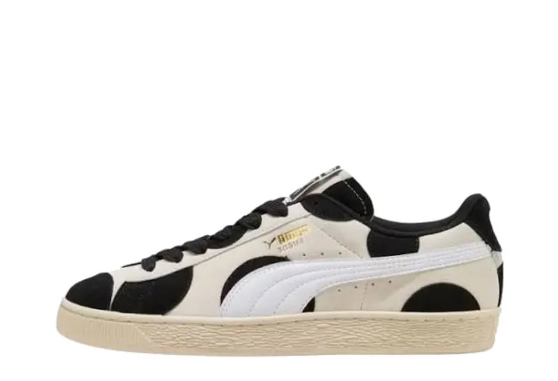 Puma Suede Printed Alpine Snow Black (409147-02)