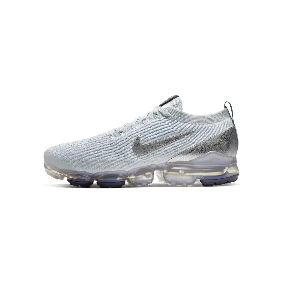 Nike Air VaporMax Flyknit 3 White Reflect Silver White/Reflect Silver-Pure Platinum-Dark Grey-Metallic Silver (AJ6900-101)