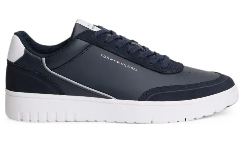Tommy Hilfiger sneaker Navy / Cranberry / Wit (FM0FM05881)