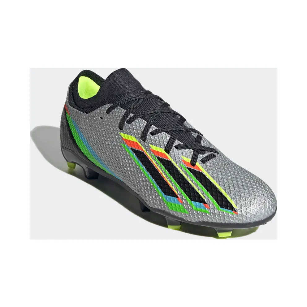 adidas X Speedportal.3 Firm Ground Football Boots Silver Metallic / Core Black / Solar Yellow (GW8454)