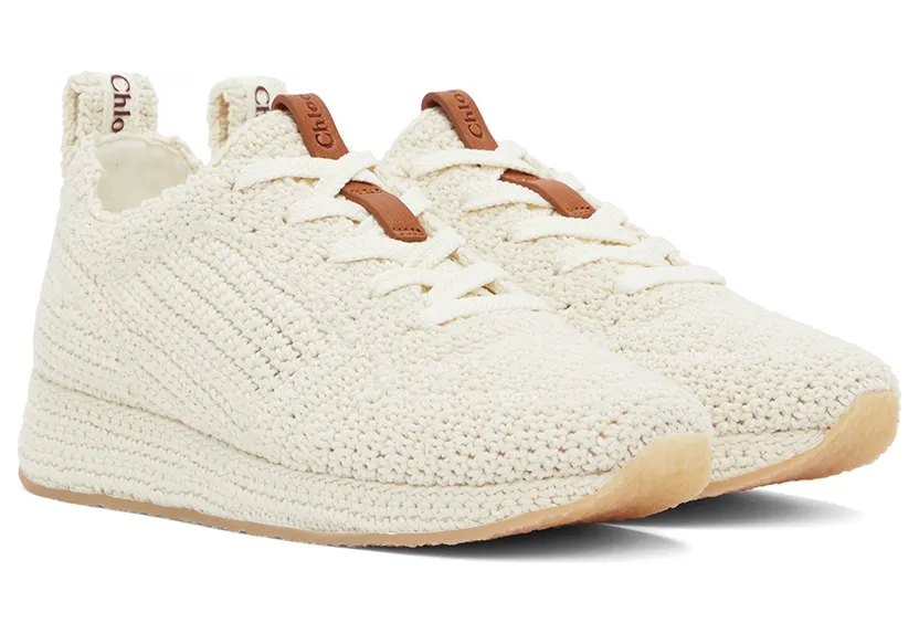 Chloé White Myha Sneakers (CHC22A688AD) (4)