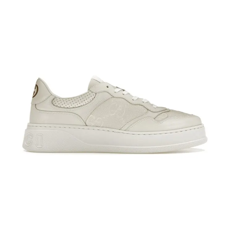 Gucci GG Embossed White Leather (669582 1XL10 9014)