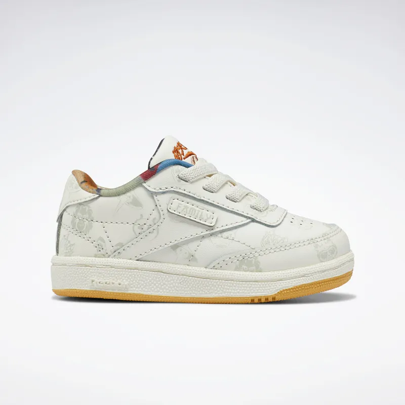 Reebok Kung Fu Panda x Club C 85 Infants Classic White / Paperwhite / Beige (H01205)