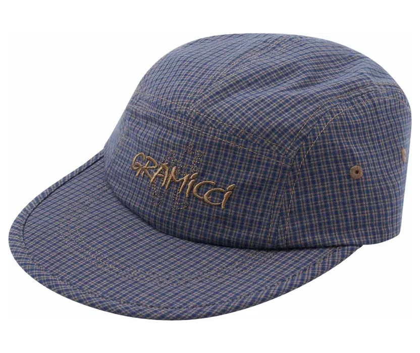 Gramicci – Checkered Long Bill Cap – Mütze-Cap (G4FA-084-sierra-check-navy)