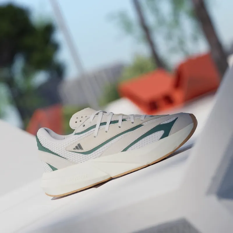 adidas Lightstride Off White Silver Metallic Collegiate Green (JH6961)