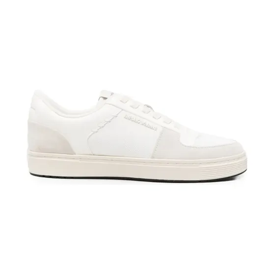 Emporio Armani Sneakers met ronde neus en vlakken – Beige (EM005293AF24321)