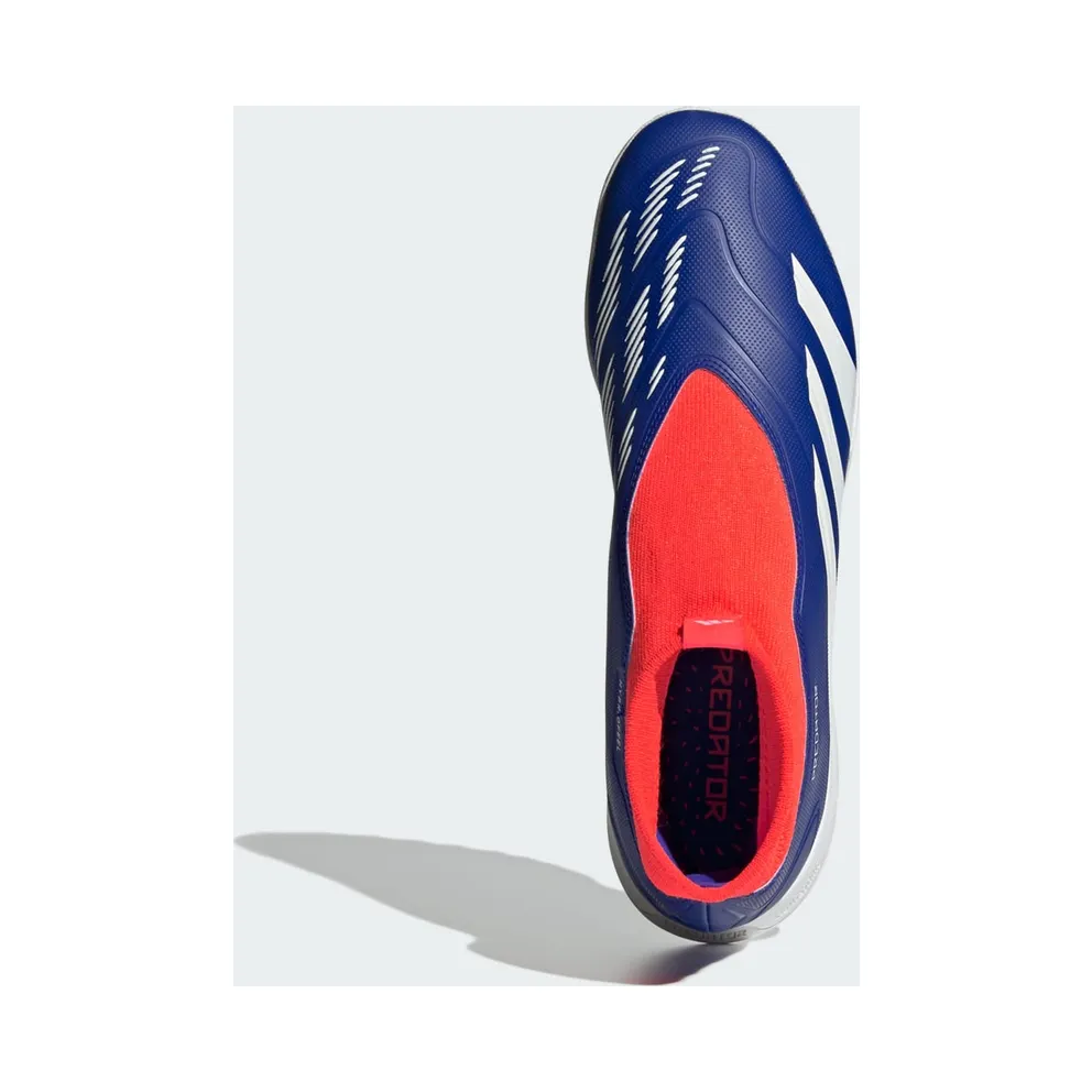 adidas Predator League Laceless Turf Lucid Blue Cloud White Solar Red (IF6385)