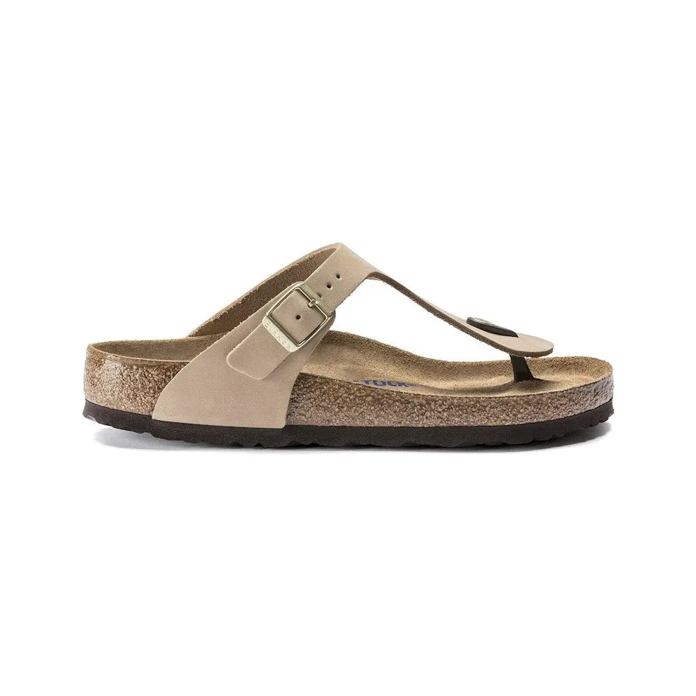 Birkenstock Gizeh Soft Footbed Nubuck Sandcastle (1018999)