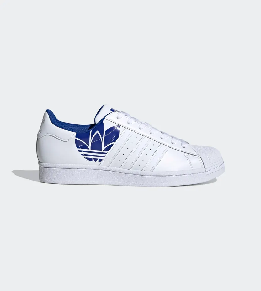 Adidas Superstar ‘Trefoil Print – Royal Blue’ Cloud White/Cloud White/Royal Blue (FY2826)