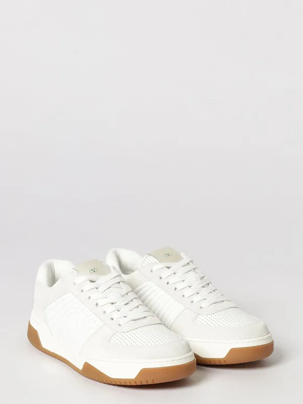 Valentino garavani Sparry Quilted Leather and Suede White (YS0M78ZZM0BO)