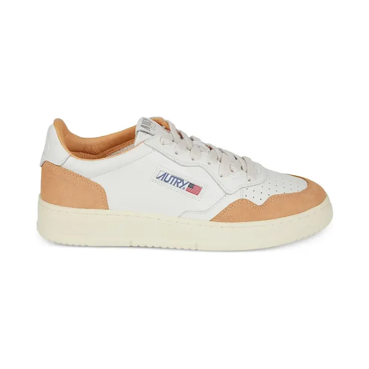 Autry Geperforeerde leren “White” (AULMFT03)