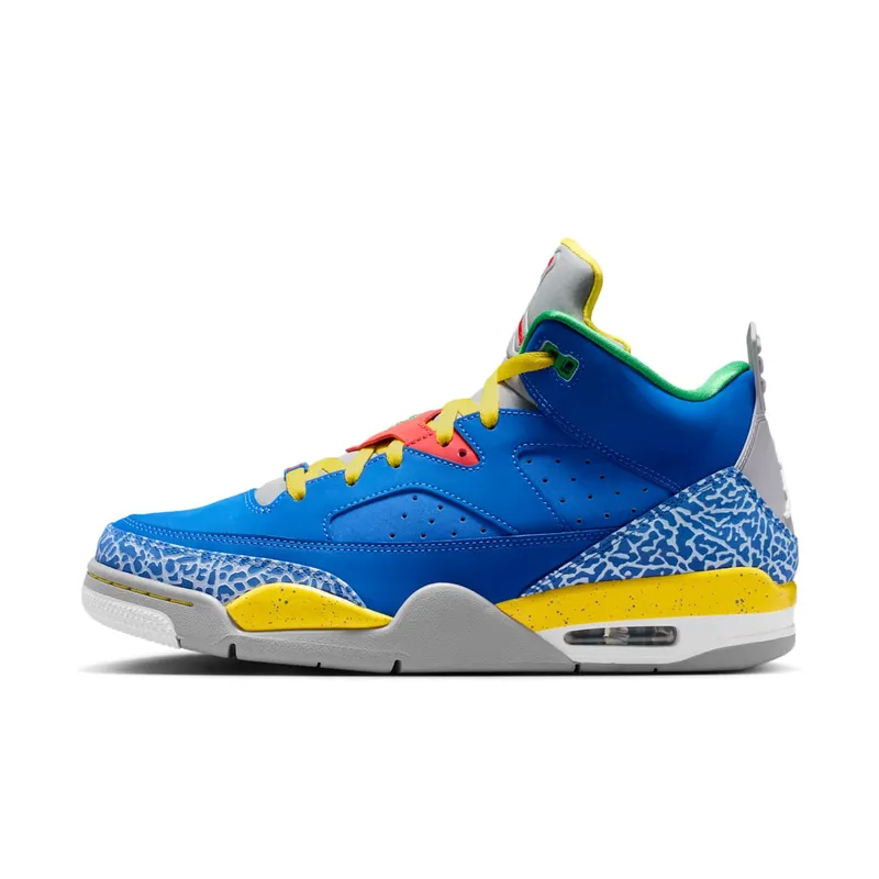 Jordan  Son of Mars Low Do the Right Thing Game Royal/Pimento-Tour Yellow-Cement Grey-Pine Green (580603-433)