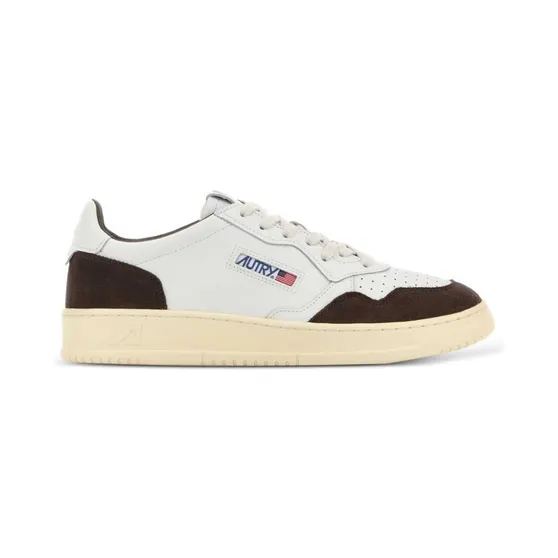 Autry Medalist Leather Low White Mahogany