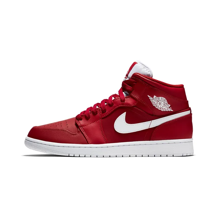Air Jordan 1 Mid Red White (554724-600)