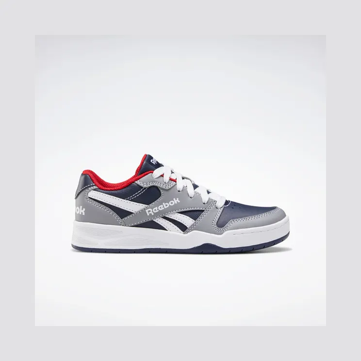 Reebok BB4500 Court Low Schoenen Pure Grey 5 / Vector Navy / Vector Red