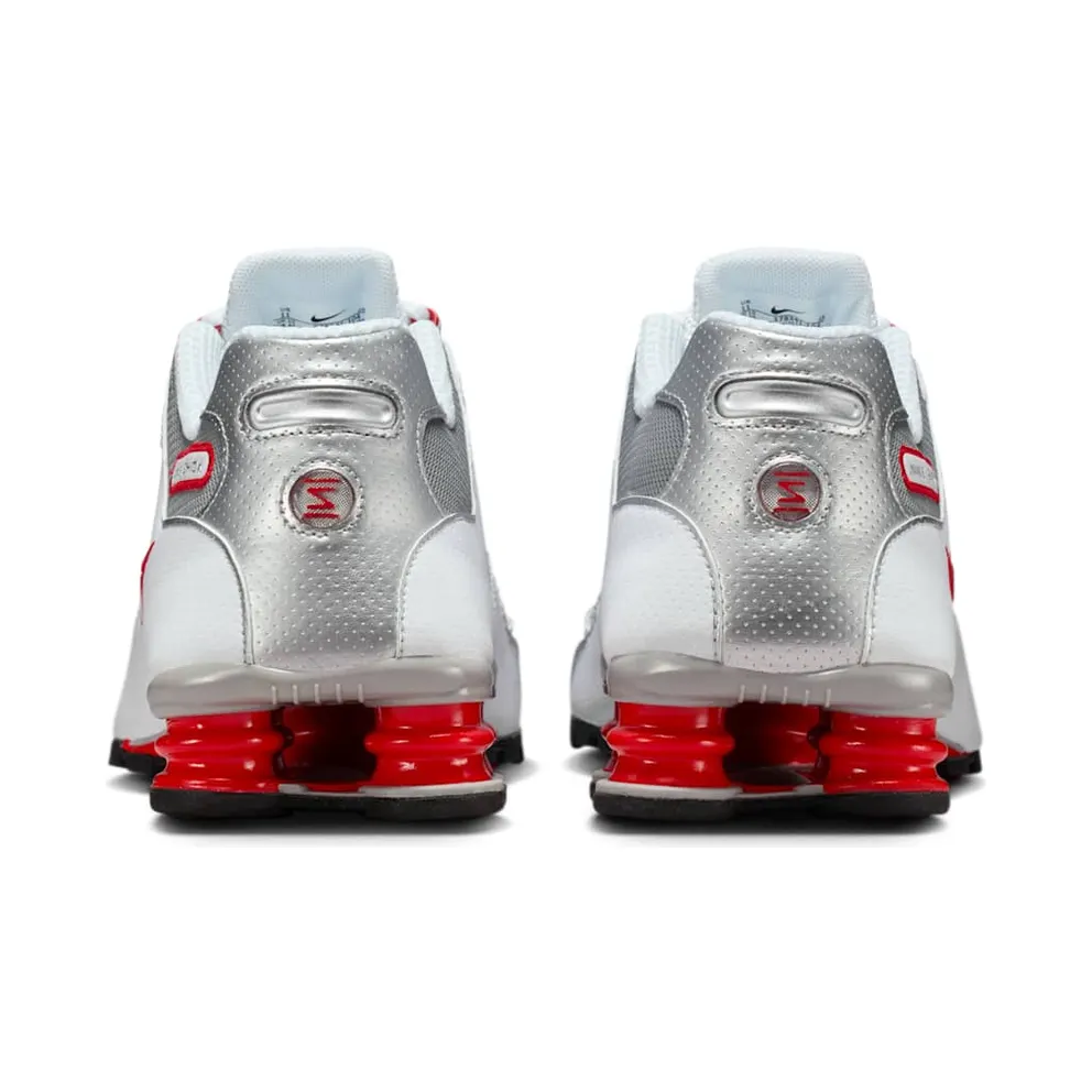 Nike Shox NZ White “Red Metallic Silver” (378341-104)