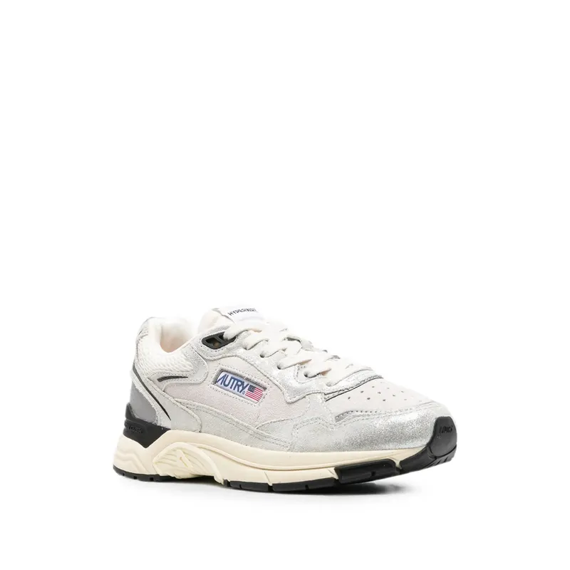 Autry Hyperway Panelled Leather “Silver/Neutrals” (HYLW BF01)
